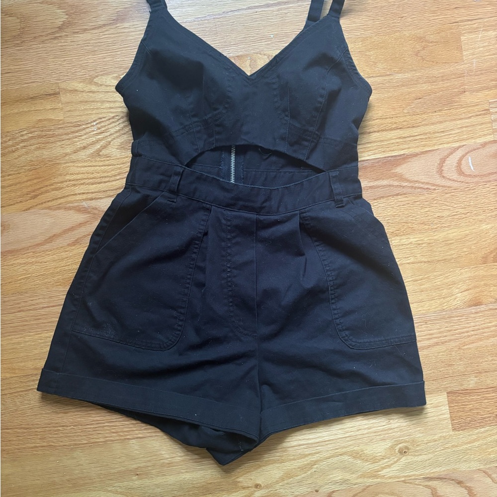 Urban Outfitters Black Cutout Romper